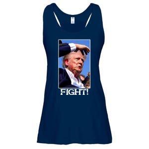 Fight Donald Trump Rally Gun Shot Fired Shooting Pennsylvania Ladies Essential Flowy Tank