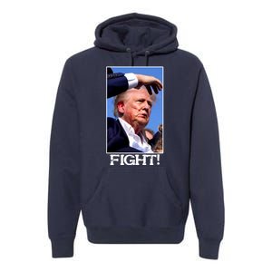 Fight Donald Trump Rally Gun Shot Fired Shooting Pennsylvania Premium Hoodie