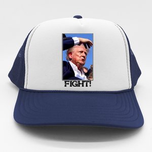 Fight Donald Trump Rally Gun Shot Fired Shooting Pennsylvania Trucker Hat