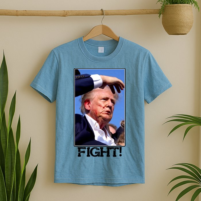 Fight Donald Trump Rally Gun Shot Fired Shooting Pennsylvania T-Shirt