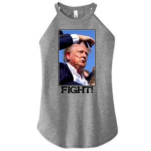 Fight Donald Trump Rally Gun Shot Fired Shooting Pennsylvania Women's Perfect Tri Rocker Tank