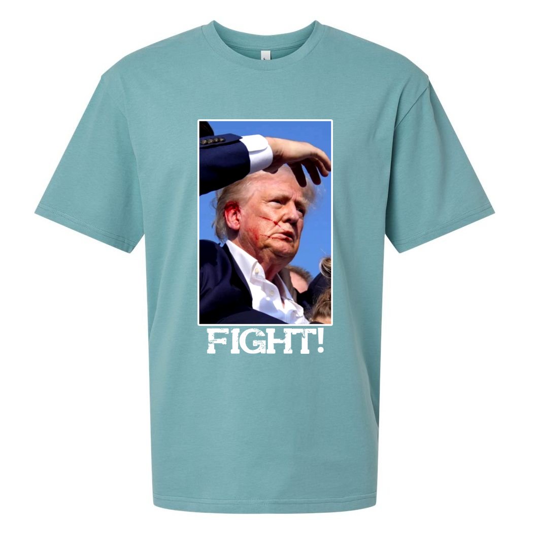 Fight Donald Trump Rally Gun Shot Fired Shooting Pennsylvania Sueded Cloud Jersey T-Shirt