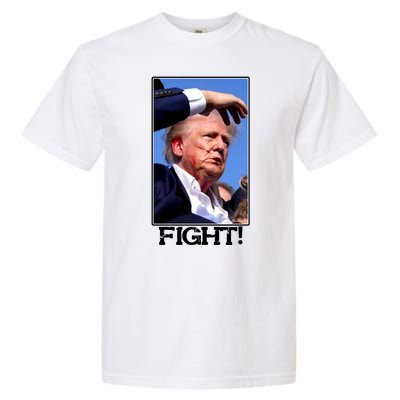 Fight Donald Trump Rally Gun Shot Fired Shooting Pennsylvania Garment-Dyed Heavyweight T-Shirt