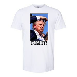 Fight Donald Trump Rally Gun Shot Fired Shooting Pennsylvania Softstyle CVC T-Shirt