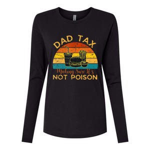 Funny Dad Tax Definition Making Sure Its Not Poi.Son Daddy Womens Cotton Relaxed Long Sleeve T-Shirt