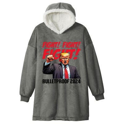 Fight Donald Trump 2024 Republicans Maga Usa Elections Hooded Wearable Blanket