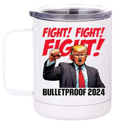 Fight Donald Trump 2024 Republicans Maga Usa Elections 12 oz Stainless Steel Tumbler Cup