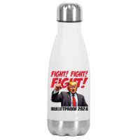 Fight Donald Trump 2024 Republicans Maga Usa Elections Stainless Steel Insulated Water Bottle