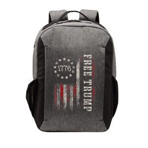 Free Donald Trump Republican Support Pro Trump American Flag Vector Backpack