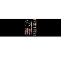 Free Donald Trump Republican Support Pro Trump American Flag Bumper Sticker