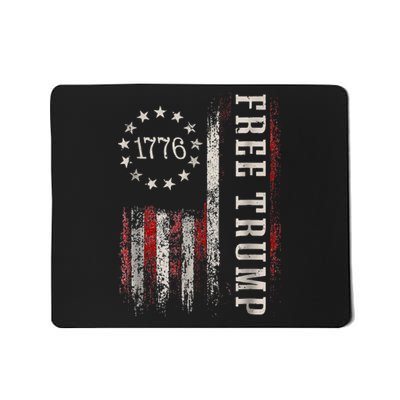 Free Donald Trump Republican Support Pro Trump American Flag Mousepad