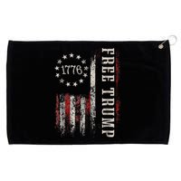 Free Donald Trump Republican Support Pro Trump American Flag Grommeted Golf Towel