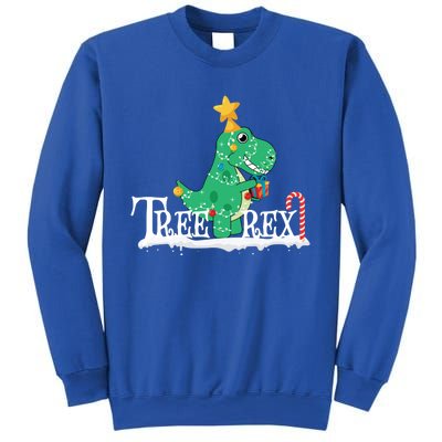 Funny Dinosaur Trex Christmas Tree Rex Gift Sweatshirt