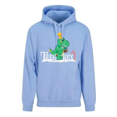 Funny Dinosaur Trex Christmas Tree Rex Gift Unisex Surf Hoodie