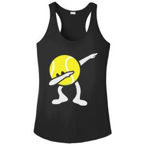 Funny Dabbing Tennis Ball Ladies PosiCharge Competitor Racerback Tank