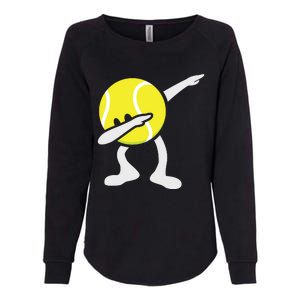 Funny Dabbing Tennis Ball Womens California Wash Sweatshirt