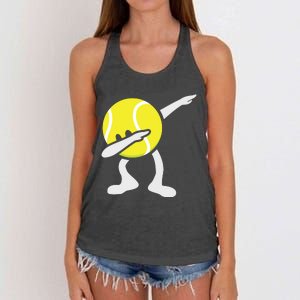 Funny Dabbing Tennis Ball Women's Knotted Racerback Tank