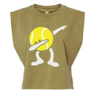 Funny Dabbing Tennis Ball Garment-Dyed Women's Muscle Tee