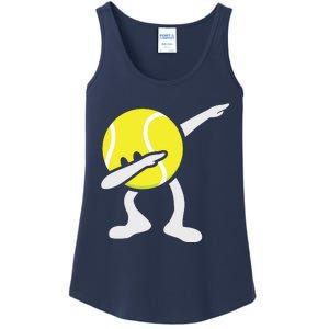 Funny Dabbing Tennis Ball Ladies Essential Tank