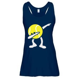 Funny Dabbing Tennis Ball Ladies Essential Flowy Tank