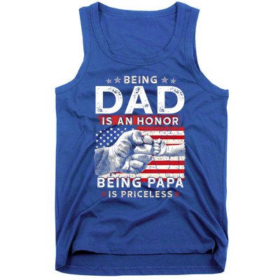 Fathers Day Tee For Dad An Honor Being Papa Is Priceless Gift Tank Top