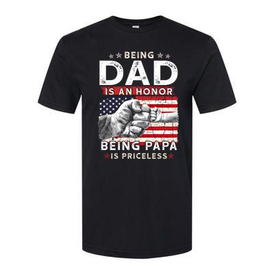 Fathers Day Tee For Dad An Honor Being Papa Is Priceless Gift Softstyle® CVC T-Shirt