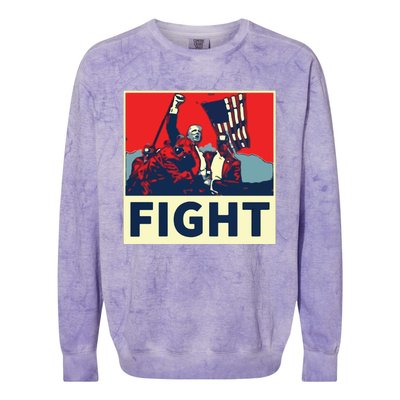 Fight Donald Trump I Stand With Trump Make America Great Again Colorblast Crewneck Sweatshirt