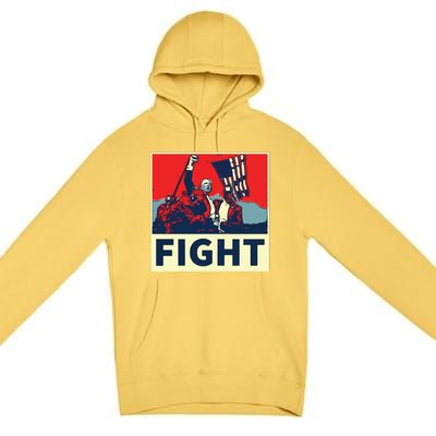 Fight Donald Trump I Stand With Trump Make America Great Again Premium Pullover Hoodie