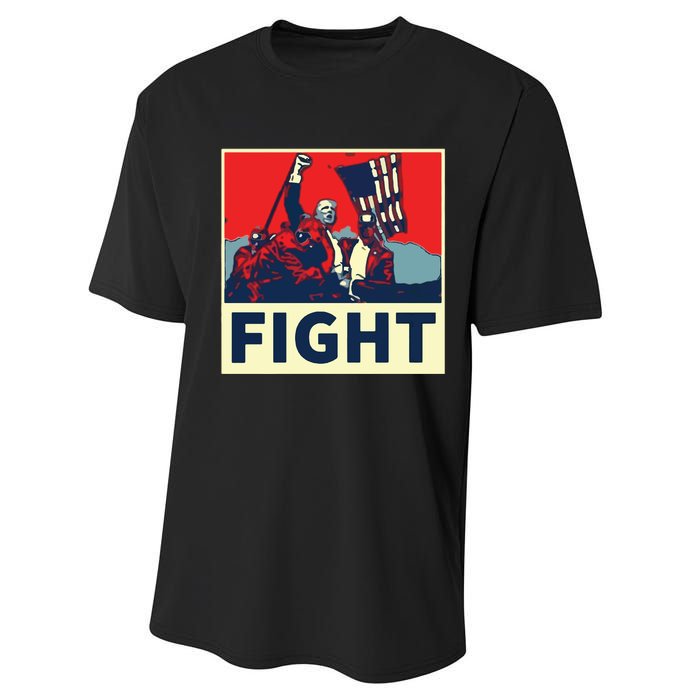 Fight Donald Trump I Stand With Trump Make America Great Again Performance Sprint T-Shirt