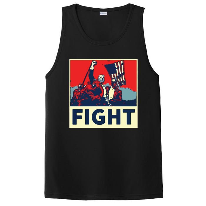 Fight Donald Trump I Stand With Trump Make America Great Again PosiCharge Competitor Tank