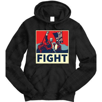 Fight Donald Trump I Stand With Trump Make America Great Again Tie Dye Hoodie