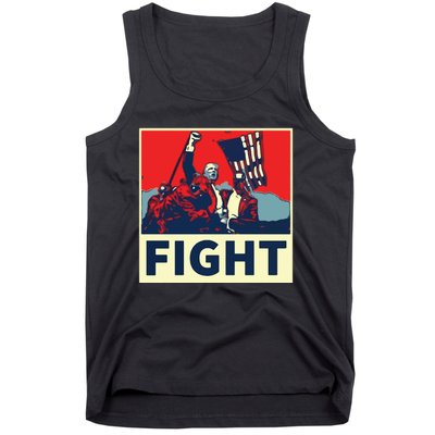 Fight Donald Trump I Stand With Trump Make America Great Again Tank Top