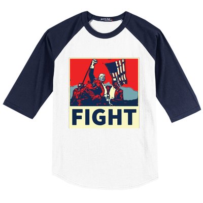 Fight Donald Trump I Stand With Trump Make America Great Again Baseball Sleeve Shirt