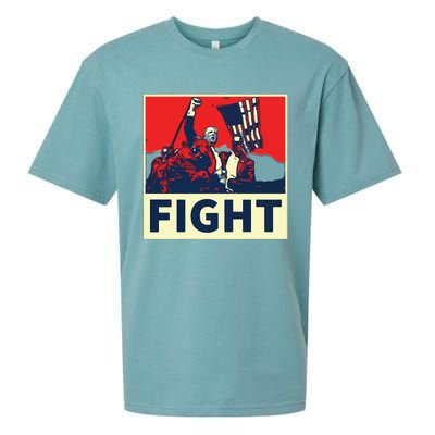 Fight Donald Trump I Stand With Trump Make America Great Again Sueded Cloud Jersey T-Shirt