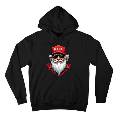 Funny Donald Trump Santa Claus Maga Christmas Holiday Hoodie