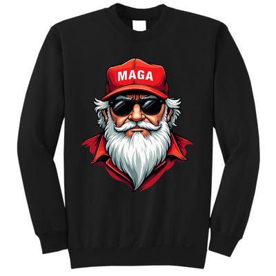 Funny Donald Trump Santa Claus Maga Christmas Holiday Sweatshirt