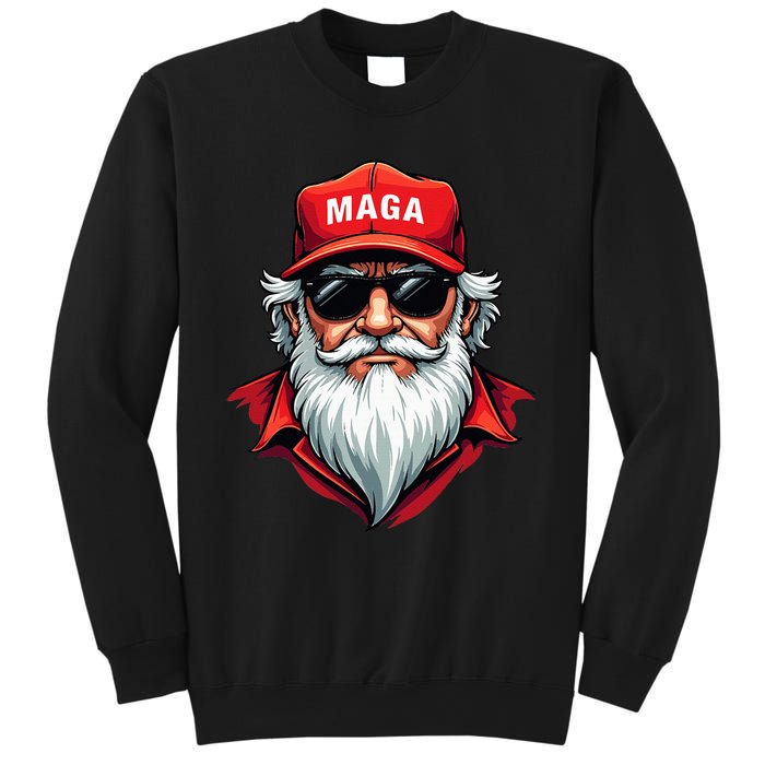 Funny Donald Trump Santa Claus Maga Christmas Holiday Sweatshirt