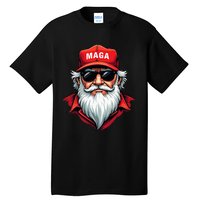 Funny Donald Trump Santa Claus Maga Christmas Holiday Tall T-Shirt