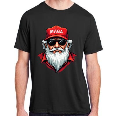 Funny Donald Trump Santa Claus Maga Christmas Holiday Adult ChromaSoft Performance T-Shirt