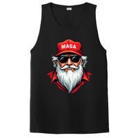 Funny Donald Trump Santa Claus Maga Christmas Holiday PosiCharge Competitor Tank