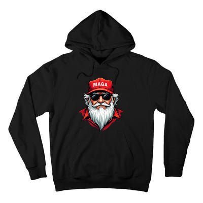 Funny Donald Trump Santa Claus Maga Christmas Holiday Tall Hoodie