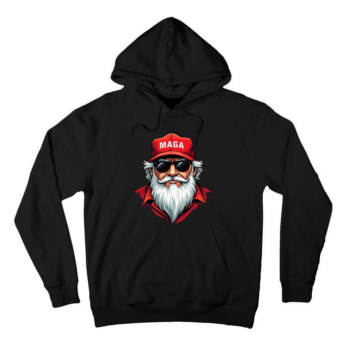 Funny Donald Trump Santa Claus Maga Christmas Holiday Tall Hoodie