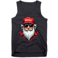 Funny Donald Trump Santa Claus Maga Christmas Holiday Tank Top