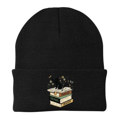 Fantasy Drama Tragedy Cat Book Lover Reading Humor Beanie