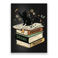 Fantasy Drama Tragedy Cat Book Lover Reading Humor Poster