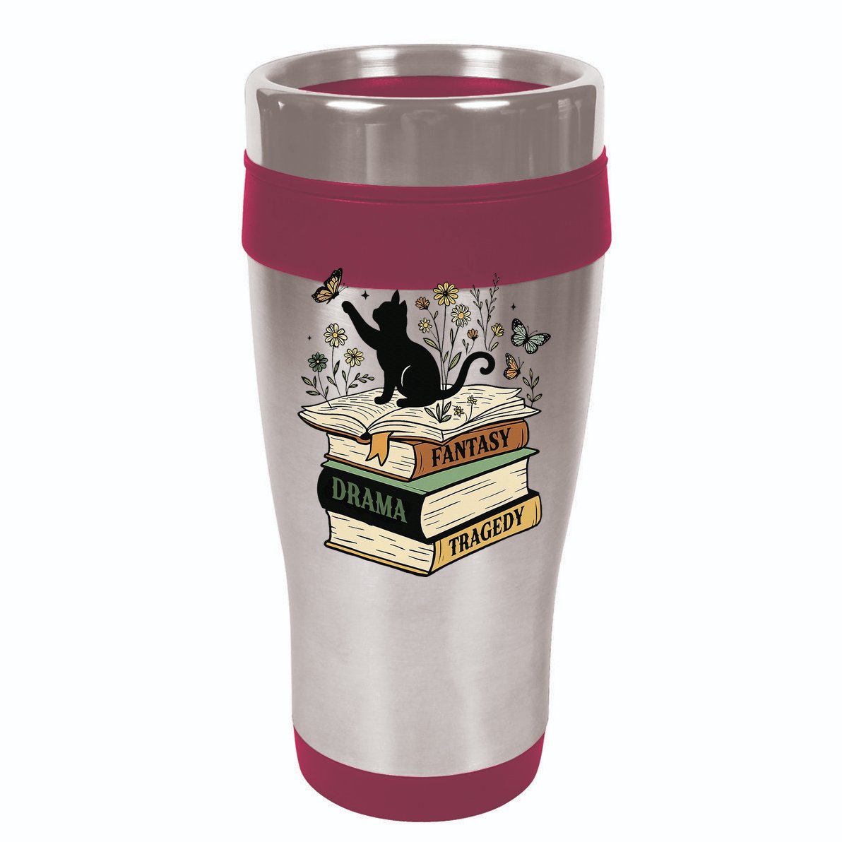 Fantasy Drama Tragedy Cat Book Lover Reading Humor Wool Snapback Cap