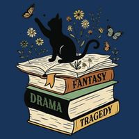 Fantasy Drama Tragedy Cat Book Lover Reading Humor Infant Baby Jersey Bodysuit