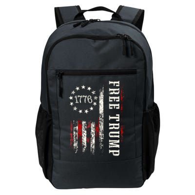 Free Donald Trump Republican Support Pro Trump American Flag Daily Commute Backpack