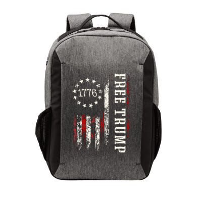 Free Donald Trump Republican Support Pro Trump American Flag Vector Backpack