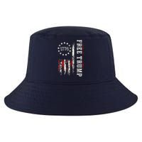 Free Donald Trump Republican Support Pro Trump American Flag Cool Comfort Performance Bucket Hat